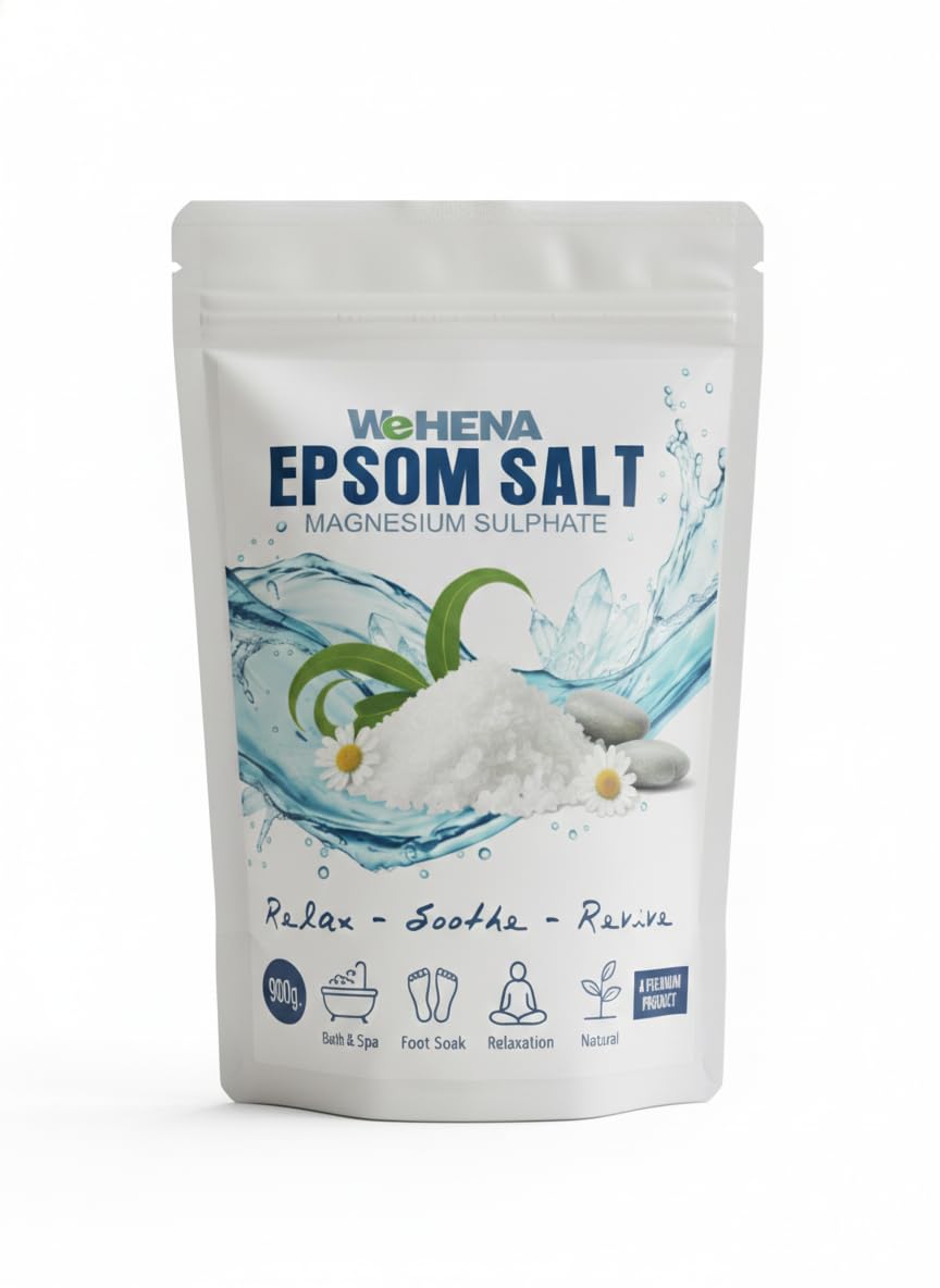 Epsom Salt 900 gm | Pure Magnesium Sulfate for Bath, Muscle Relaxation, Foot Soak, Spa Therapy & Plant Care-picture-23