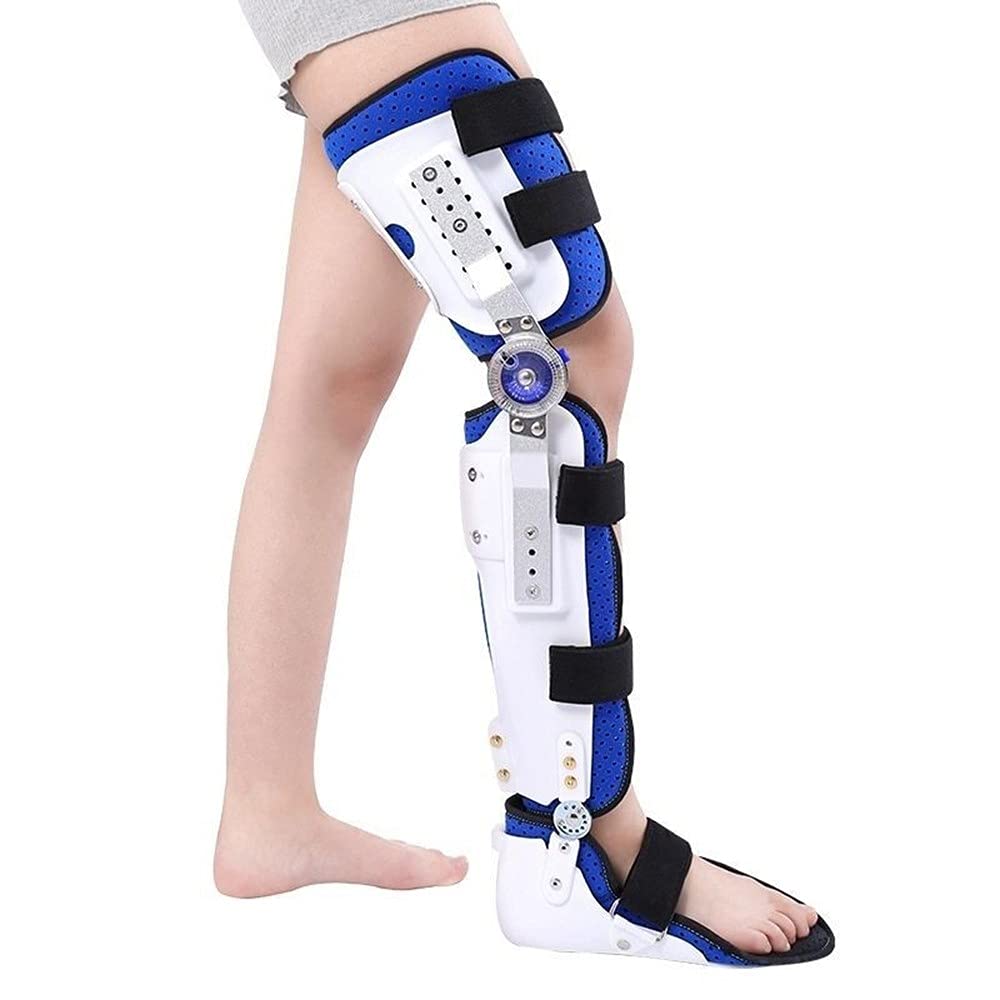Rodilleras Ortopedicas Articuladas, Soporte de Articulación de Rodilla Ajustable Soporte de Rótula Estabilizador Órtesis Férula, Soporte de Tobillo Reduce El Dolor de Rodilla O Artrosis