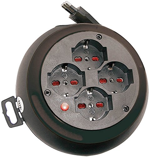 Prolunga Elettrica con Avvolgicavo Brennenstuhl 1100535 | Prolunga Elettrica 3 Metri Ultrapiatta e...