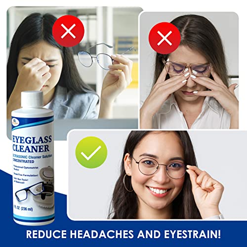 Northwest Enterprises EYEGLASSES001 Ultrasonic Eyeglass Cleaner: Ultrasonic Cleaner Solution. Concentrated Ultrasonic Glasses Cleaner thumb #2