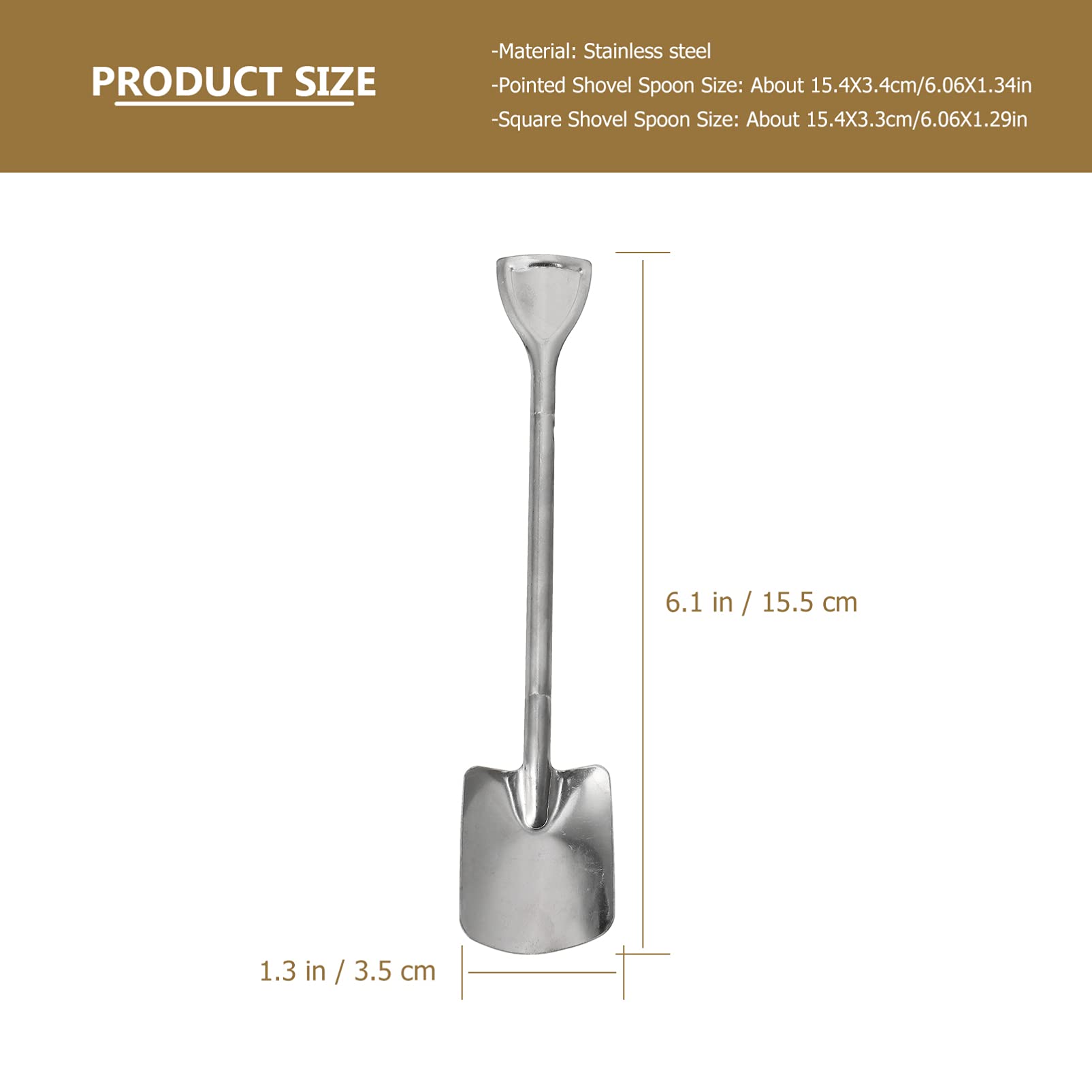 Sme] Creative Long Handle Flat Head Spoon Stainless Steel Coffee Spoon ...