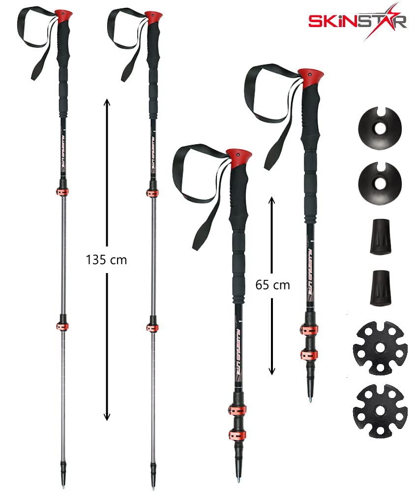 SkinStar Racchette da neve da 30", con telaio in alluminio, per escursioni da neve Tourenski fino a 130 kg