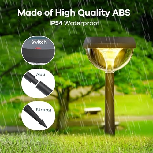 Linkind-Solar-Pathway-Lights-8-Pack-Solar-Outdoor-Lights-Warm-White-Solar-Path-Lights-for-Outside-Waterproof-Adjustable-Solar-Lights-Outdoor-for-Walkway-Yard-Driveway-Backyard Linkind Solar Pathway Lights 8 Pack Solar Outdoor Lights Warm White Solar Path Lights for Outside Waterproof Adjustable Solar Lights Outdoor for Walkway Yard Driveway Backyard