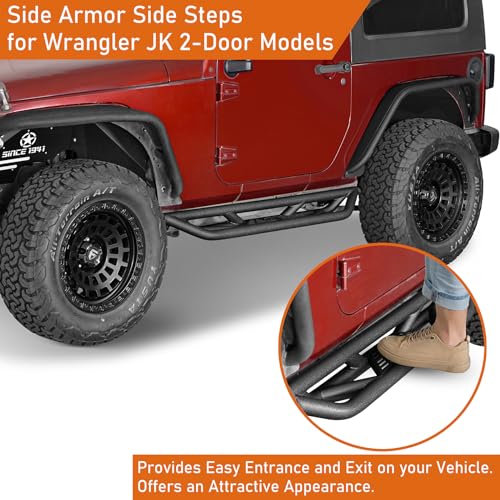 Estribos laterales para Jeep Wrangler JK 2 puertas 2007-2018 miniatura 2