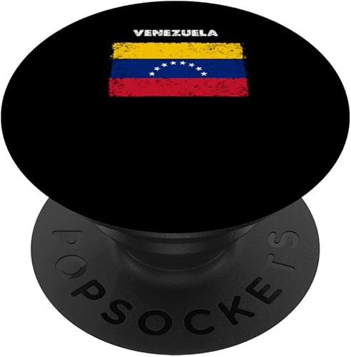 Venezuela, Country Flag With Grunge Distressed Style PopSockets Standard PopGrip
