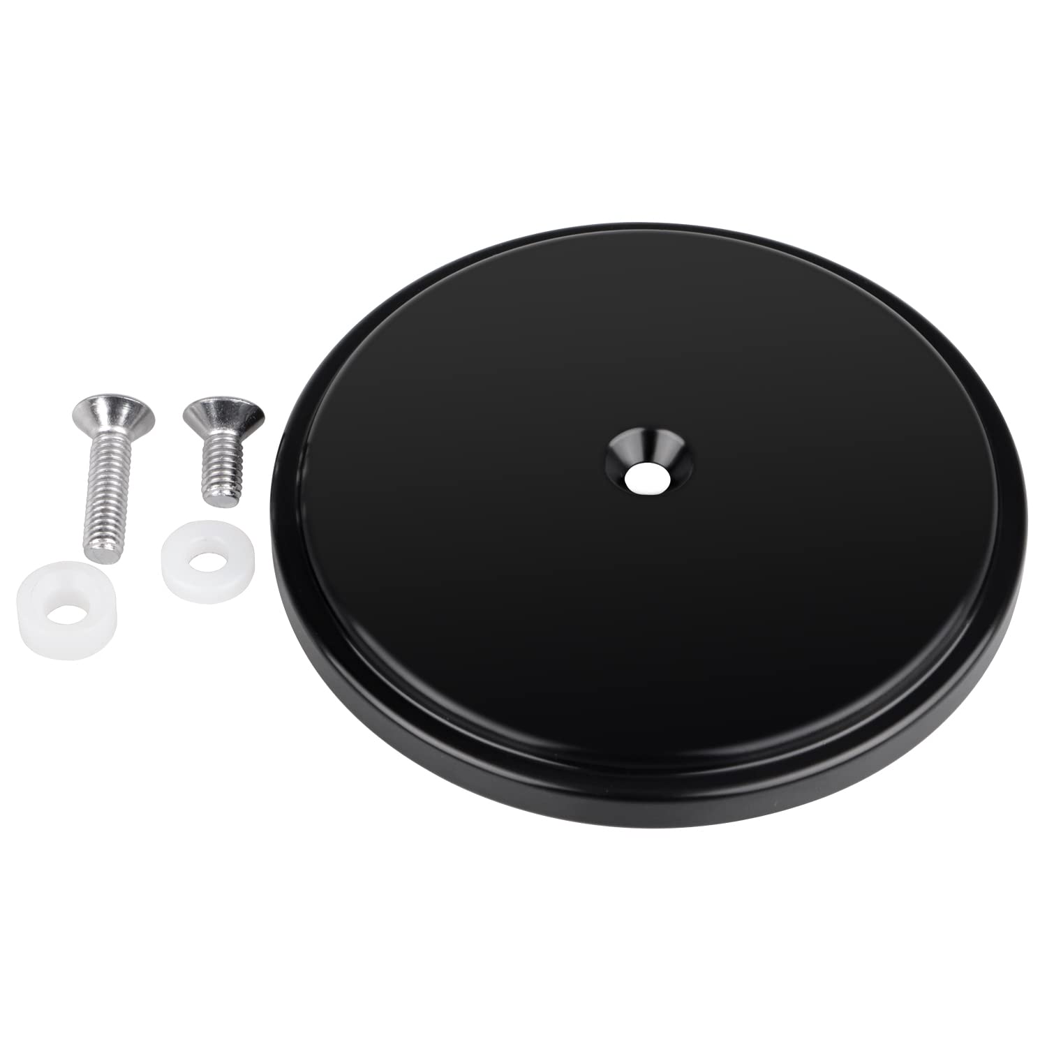 Adobe Negro Plano Cubierta exterior, ventosa, cubierta del filtro de aire Para Harley Softail Dyna Wide Glide Fat Bob Touring Electra Glide Road King