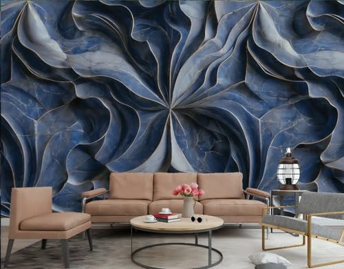Papier peint relief abstrait pour masquer défauts mur 3D - 5