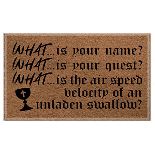 What is Your Name Doormat Door Mats Inside Indoor Non Slip for Outside Funny, Funny Doormat, House Warming Gift, Funny Door Mat, Gift 18 x30 Inch-Emilyhome
