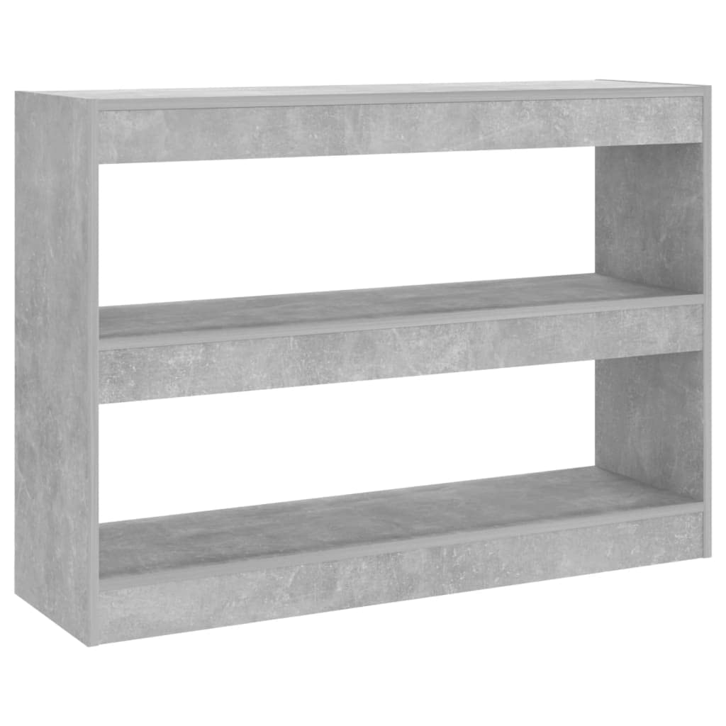 vidaXL Book Cabinet/Room Divider Partition Bookcase Storage File Rack Book Stand Shelf Home Organiser Indoor Living Room Furniture Concrete Grey