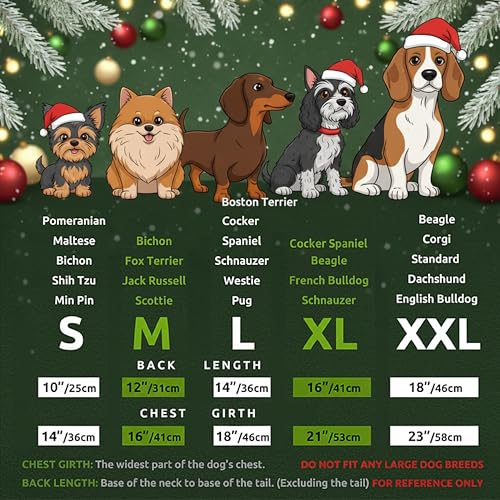 Pijama para perro Santa Claus con mangas para cachorros S miniatura 4
