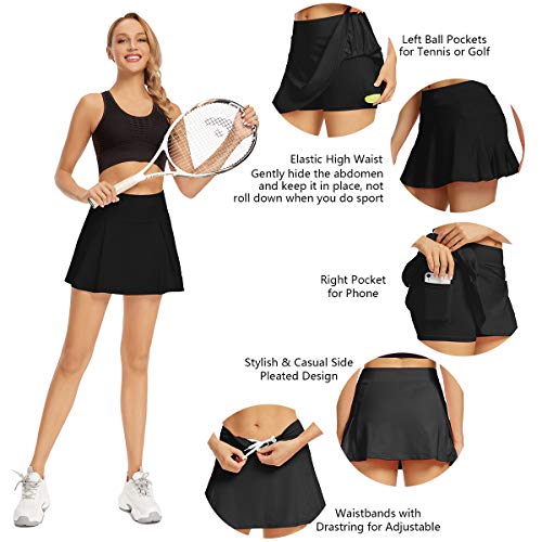 Pudu - Gonne da golf da donna e ragazza, con