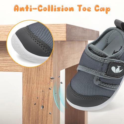 Image of FEETCITY Baby First Walking Shoes Boys Girls Infant Crib Shoes Breathable | Anti-Slip Flexible Lightweight Breathable indoor outdoor sports school walking Activities Travel