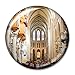 Aimant de réfrigérateur en cristal 3D de la cathédrale de Bruxelles de la Belgique de Bruxelles St Michel et St Gudula de Kabul Abdul Rahman pour réfrigérateur - Souvenir de voyage