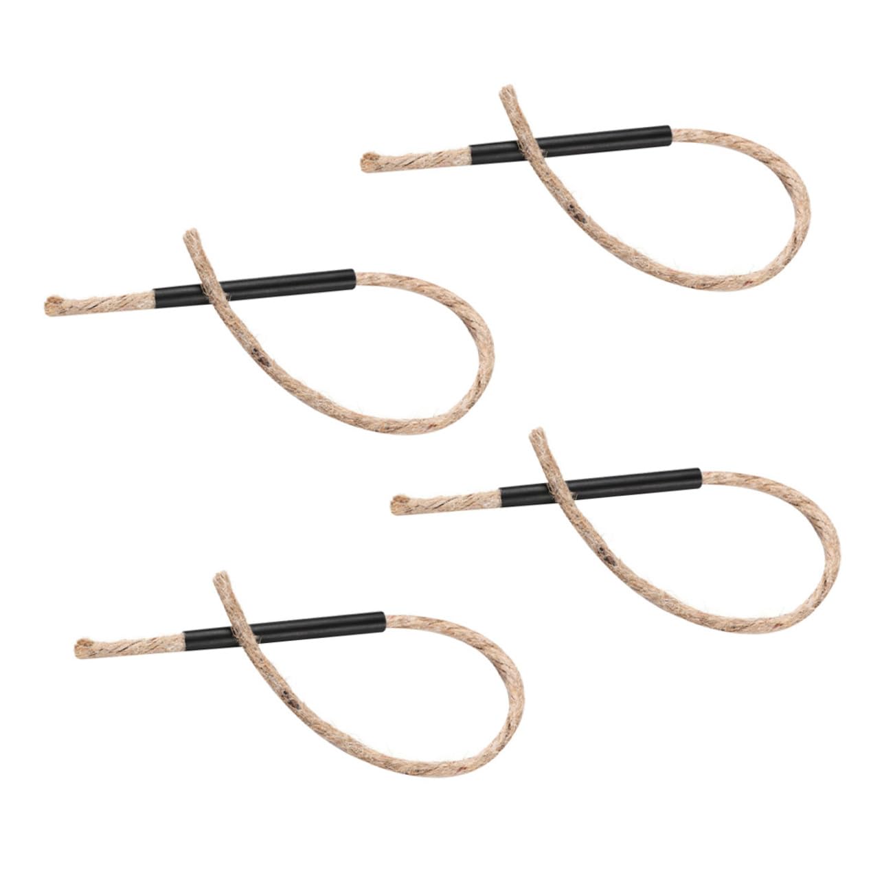 HEMOTON 4Pcs Survival Wick Ropes Fire Starter for Camping Lightweight and Portable Outdoor Fire Starting Tool Easy to Use for Hiking Fishing and Emergencies