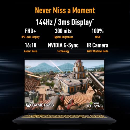 Image of ASUS TUF F16 (2026),Intel Core i7 14650HX (14th Gen),RTX 5050-8GB,16GB RAM (Upgradeable),1TB SSD,FHD+,16 inch(40 cm),144Hz,Win 11,M365 Basic(1Y),Office 24,Jaeger Gray,2.2 Kg,FX608JHI-TU225WS,Gaming Laptop