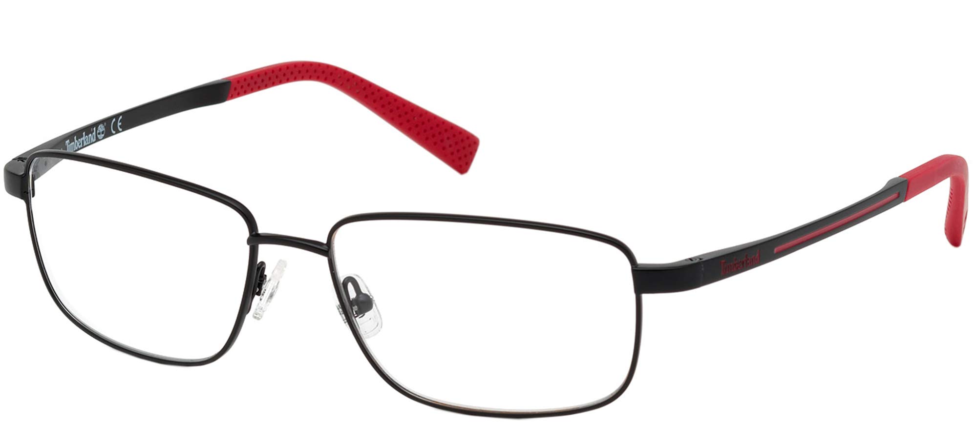 TimberlandMen's TB 1648 002 Rectangular Eyeglasses, 56 mm, Matte Black