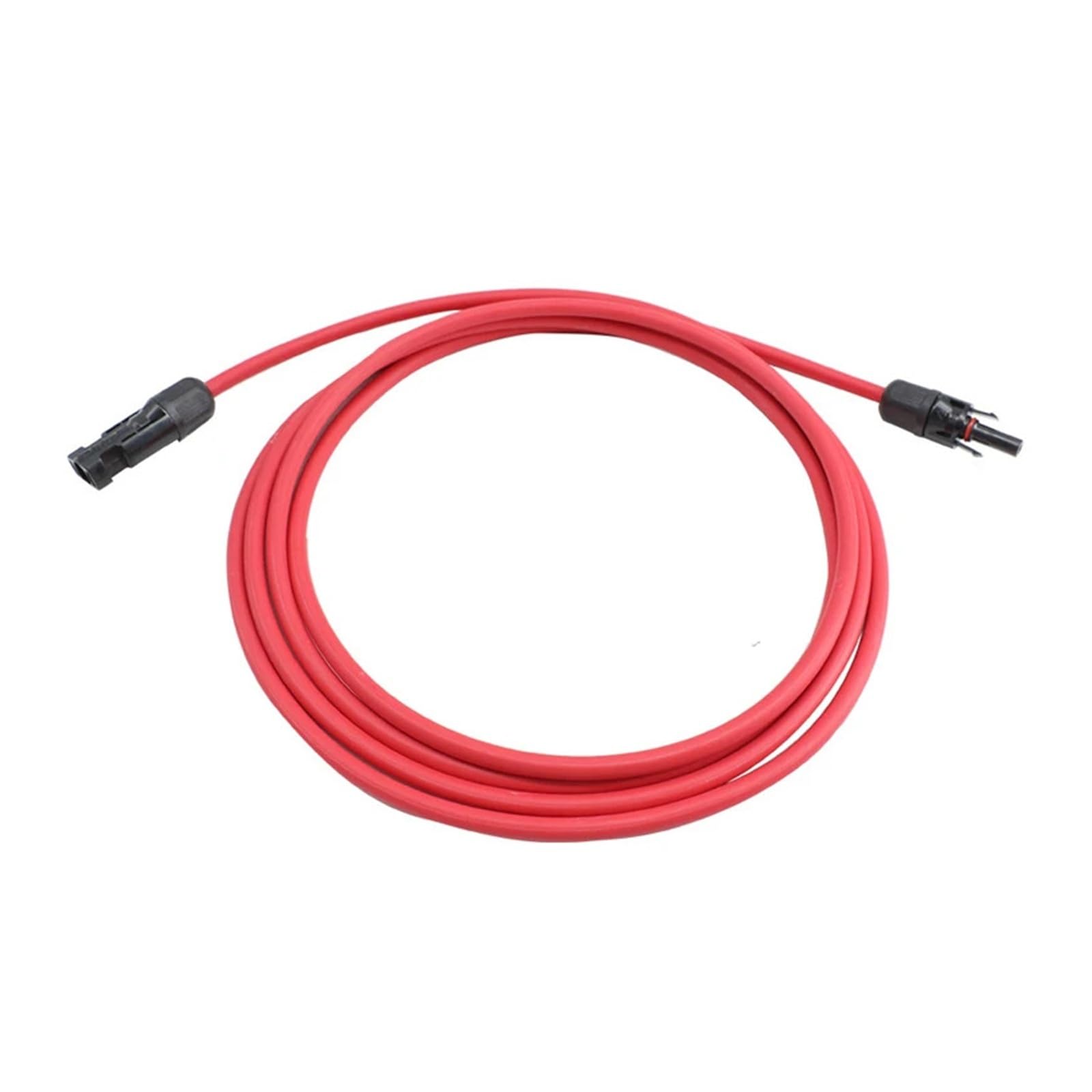 Cable Solar Cable de extensión fotovoltaico solar con conector MC, cable de 4 mm², calibre 12 AWG, cable fotovoltaico, cable TUV for paneles fotovoltaicos, revestimiento rojo y negro.(Red,3METER_12 AW