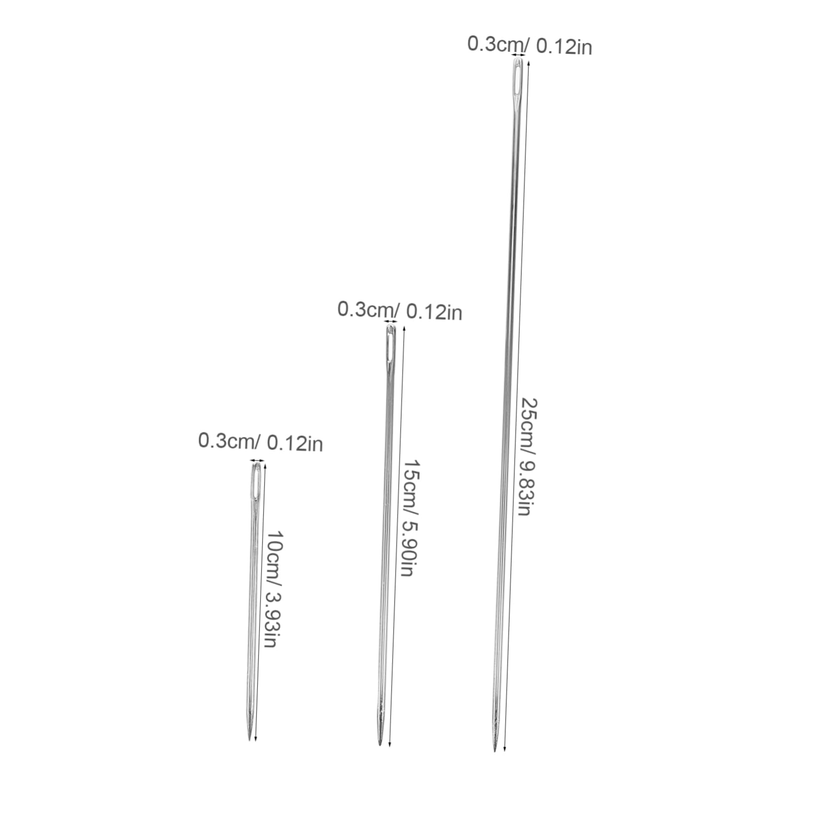 Gogogmee Sewing Kit 7 Large Eye Needles for Leather Fabric and DIY Projects and Easy to Thread