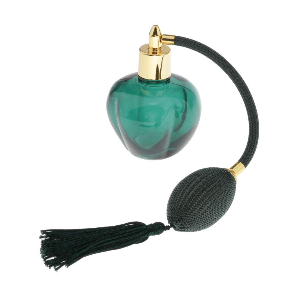 LoveinDIY Travel Carry Perfume Bottle Long Bulb Tassel 00ML for Woman Man, green, 10.5x6.5cm