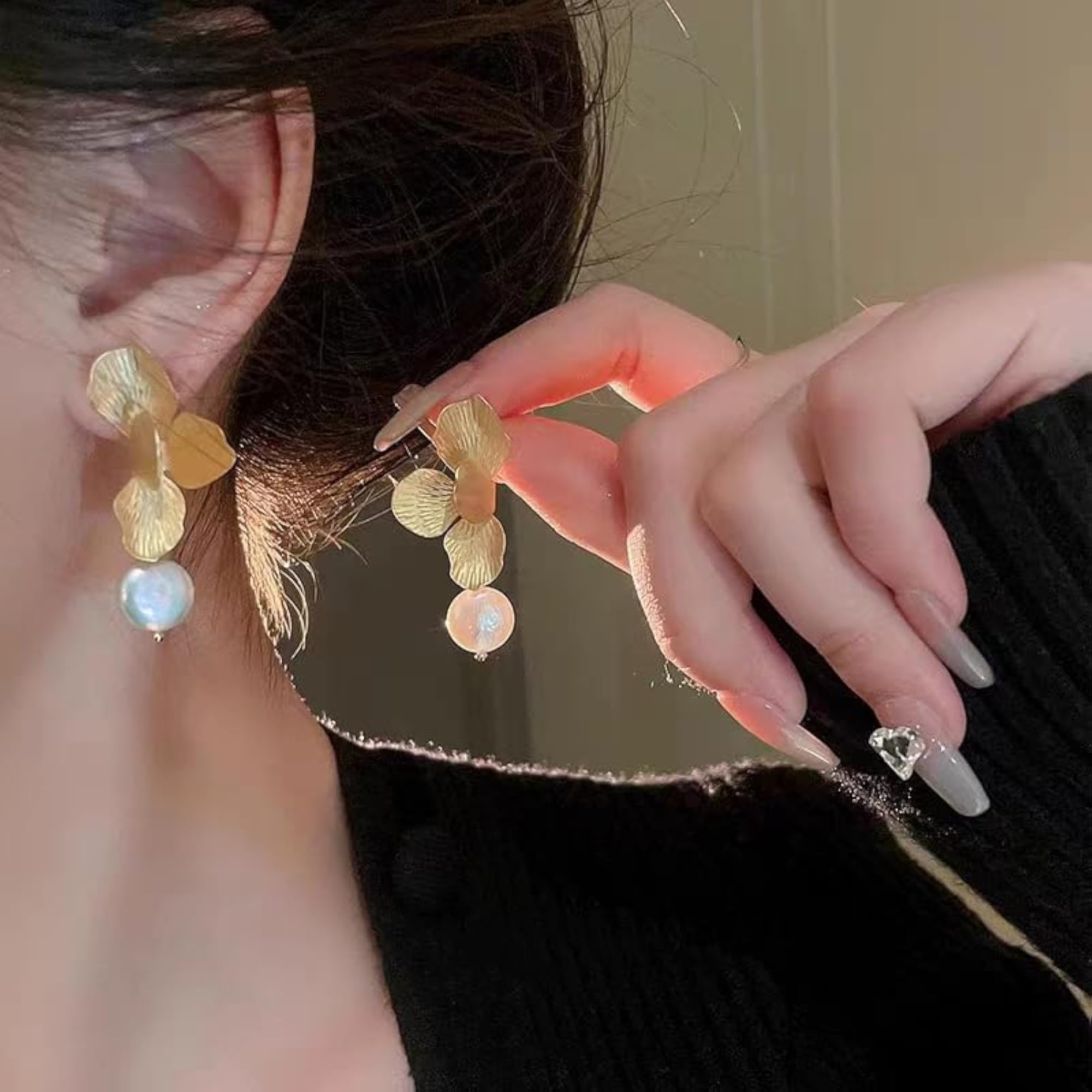 Celebrity Inspired Stylish Pearl Earrings, Gift for Her