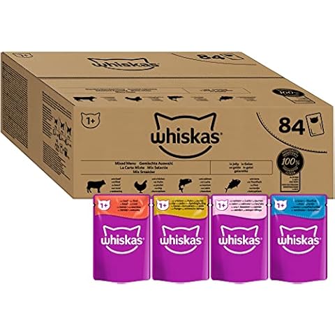 Whiskas Adult 1+ Katzennassfutter Gemischte Auswahl in Gelee Cover