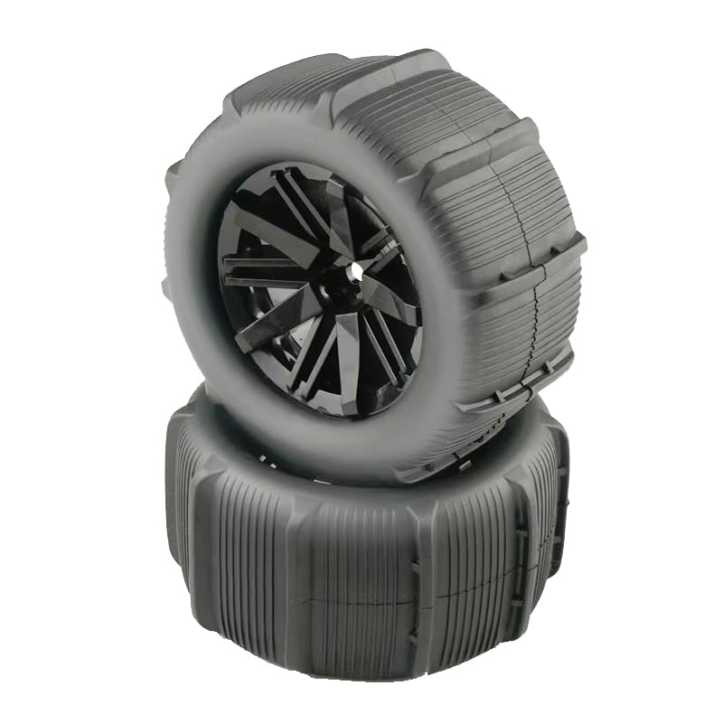 Set De 4 Ruedas Y Neumáticos Para Coche RC – 78 Mm – Hexágono De 12 Mm – Compatible Con SCY, MJX, HPX Y WL