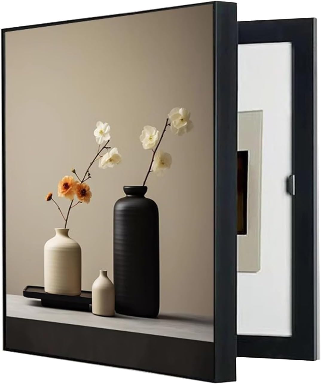 装飾ヒューズボックスカバー、非表示電気パネルメーターブレーカー壁マウントカバー、配電ボックス装飾ボックス(A、60X70CM/23.