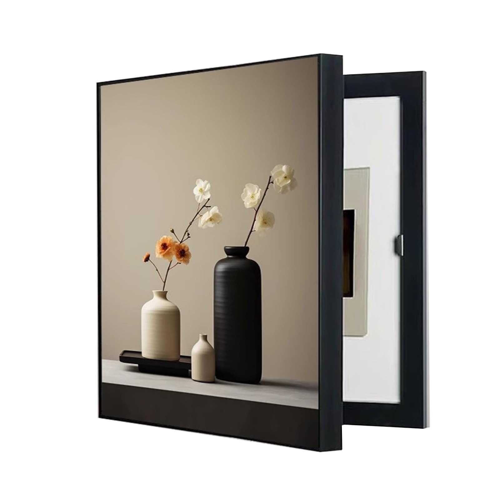 POCHY Copertura Quadro Elettrico Decorativa, Nascondi Contatore, Quadri Copri Contatori Elettrici da Parete Minimalista Creatività(A,50X70CM/19.6x27.5in)