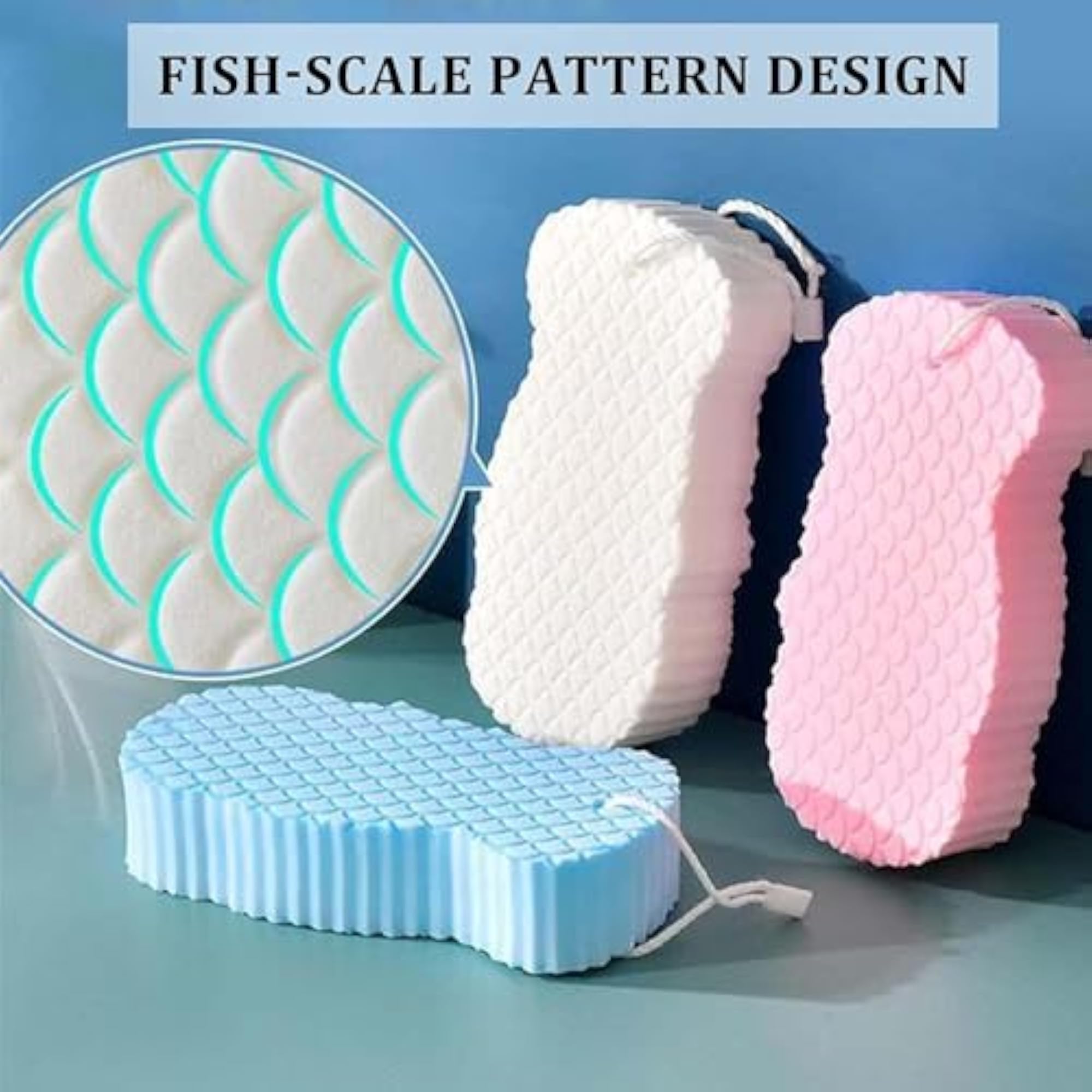 Ultra Soft Exfoliating Bath Sponge for Gentle Scrubbing