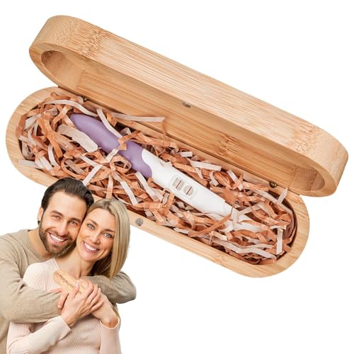 Caja de prueba de embarazo para mujeres | Caja de almacenamiento de madera para prueba de embarazo