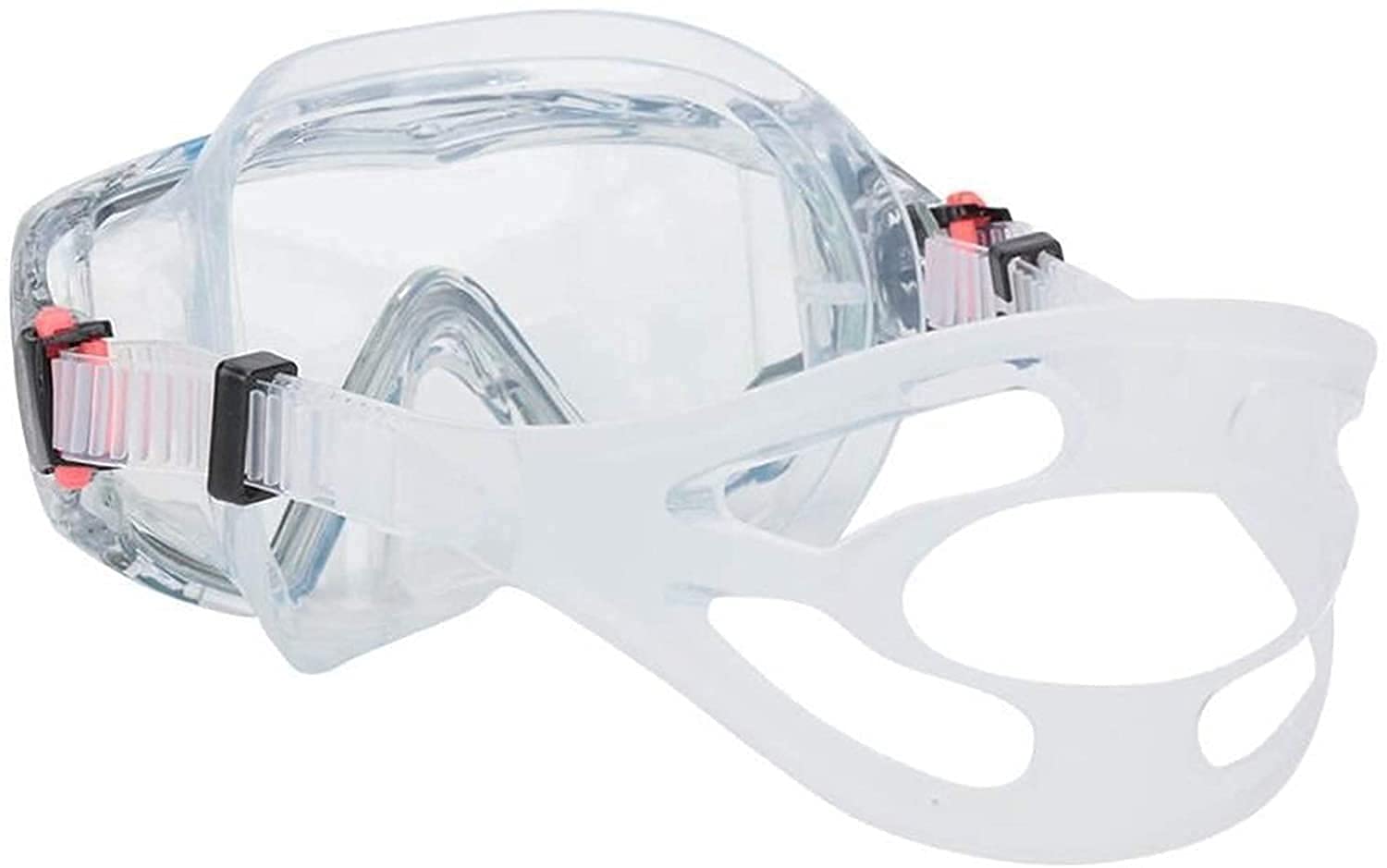 Full Face Snorkeling Maschere da Sub Occhialini da Nuoto Snorkeling Scuba Snorkeling Mask Wide View Gel di silice Lente temperata Occhialini da Sub Occhiali per Adulti (Oro) (Blu)