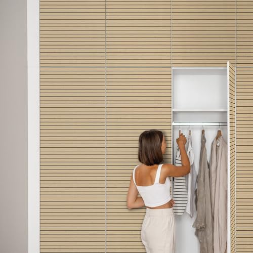 Vinilo para muebles de listones de madera de 75x150 cm autoadhesivo acabado mate 3