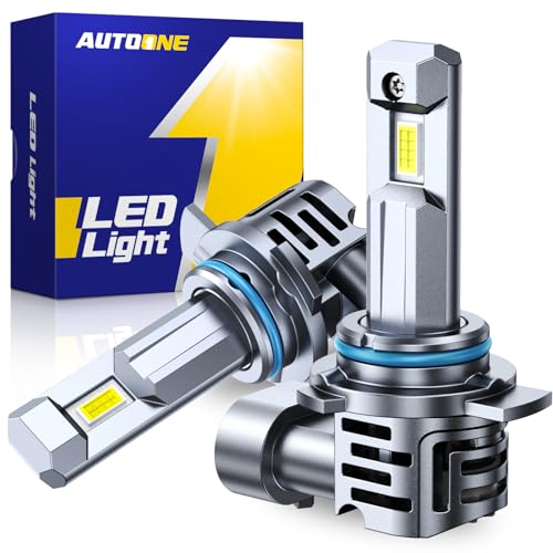 Image of AUTOONE 9012 Bulbs, 60,000LM 10X Ultra Bright 6500K Cool White