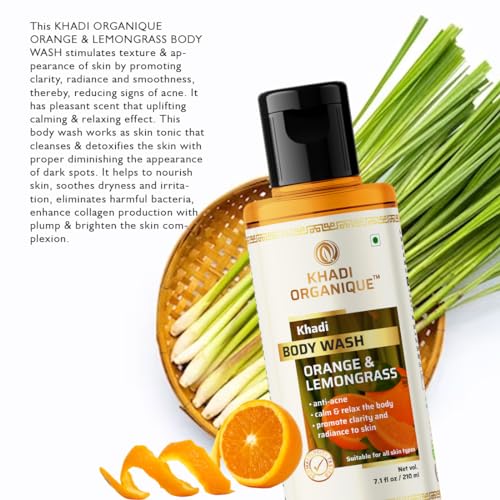 Image of Khadi Organique Orange & Lemongrass Body Wash 210 ML