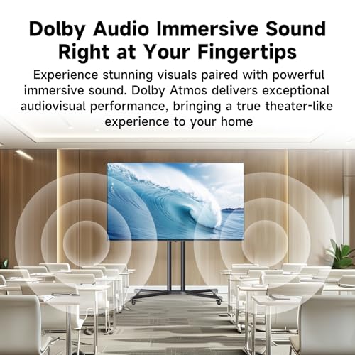 Image of HORION 55 Inch 4K UHD Interactive Display for Conferences, Office, LED Commercial TV, Use for Commercial Signage Display, 260 nit, HDMI, USB, Wi-Fi, Speakers