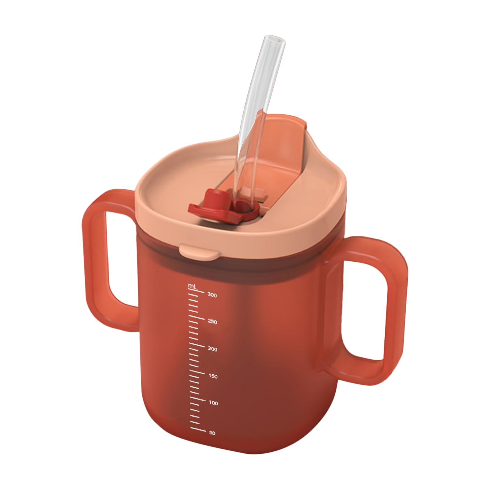 Amazon.co.jp: こぼれないコップ - 300ml ストローカップ 介護