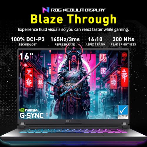 Image of ASUS ROG Strix G16 16 inch FHD+ 165Hz Gaming Laptop, Intel i7-14650HX (Beats Intel i9-13900), GeForce RTX 5060, 64GB DDR5 RAM, 2TB SSD, Backlit Keyboard, Wi-Fi 7, Gray, Win 11 Pro, 1TB Docking Station Set