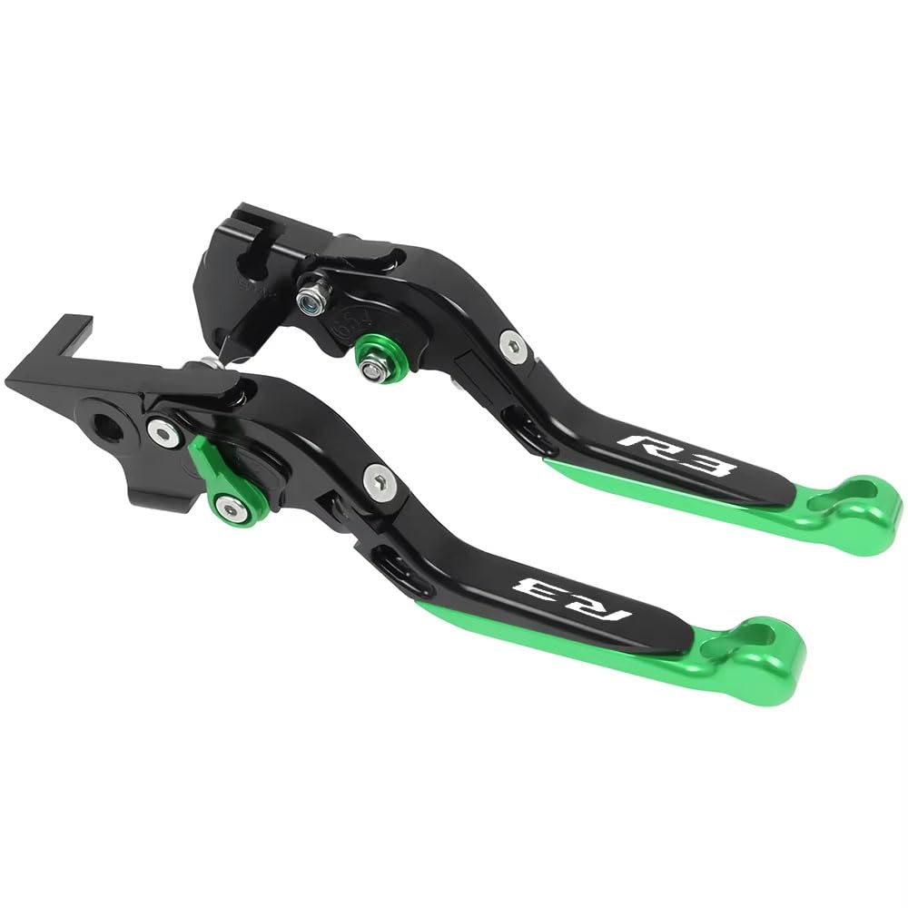 Beqlxta Color-A Brake Clutch Adjustable Lever​ Motorcycle Accessories Folding Brake Clutch Levers Handlebar Grips For Yzf R3 Yzfr3 2015-2020 For Yzf-R3 Handle Lever