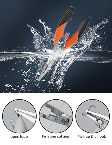 pullther fishing Fishing Split Ring Pliers, Stainless Steel Fishing Tool - image 3
