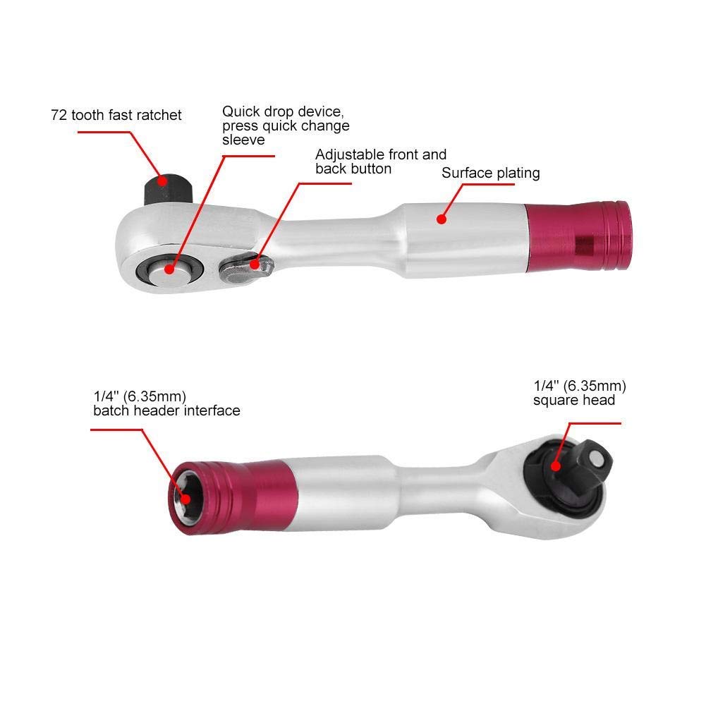 Mini Chiave A Cricchetto Multiutensile – Leggera E Compatta Per Bici, Riparazioni In Movimento