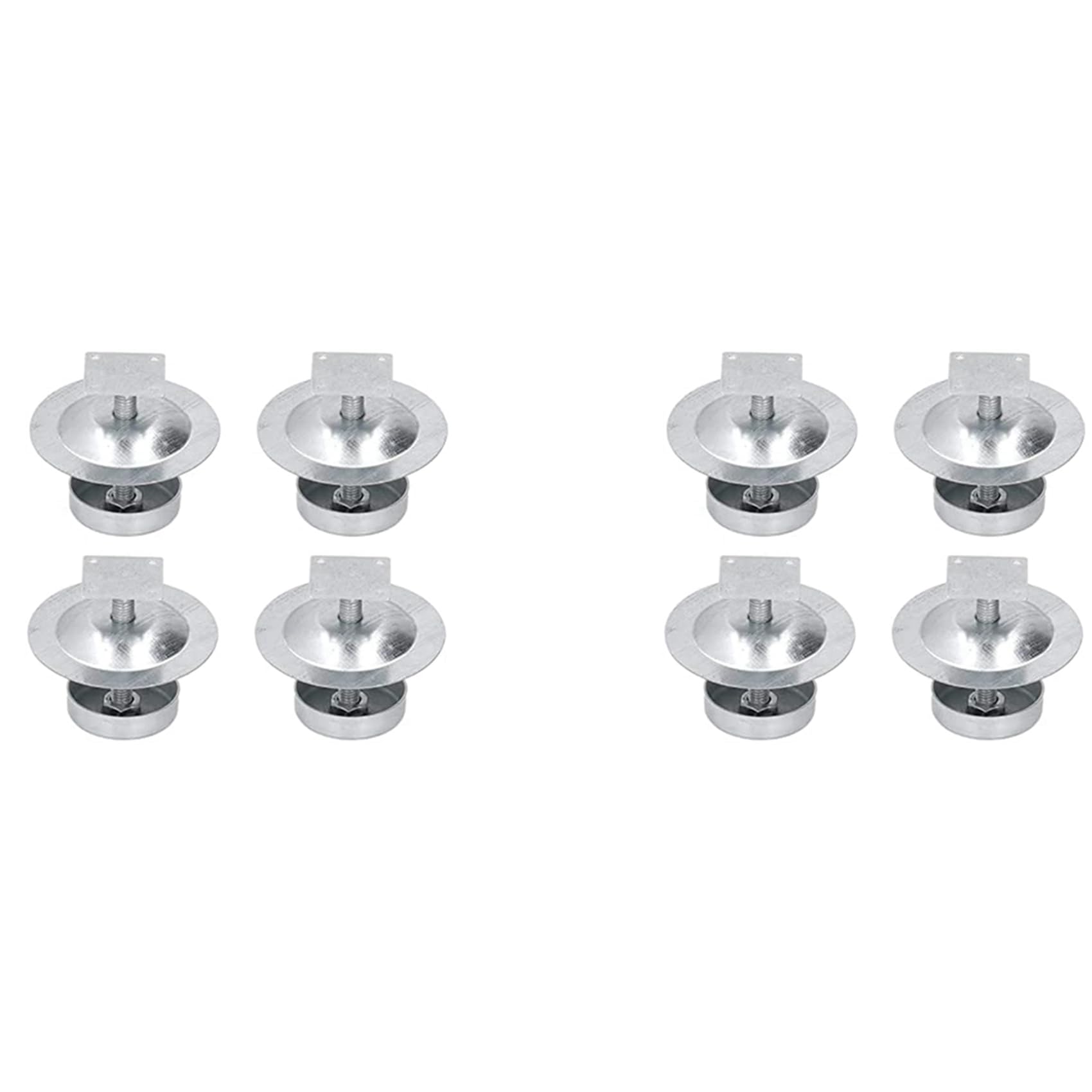 Jnchdghwa Silver 8Set Ant Proof Hive Feet Stainless Steel Beehive Base Beekeeping Beehive Stand Hive Trap Tool For Beekeeper