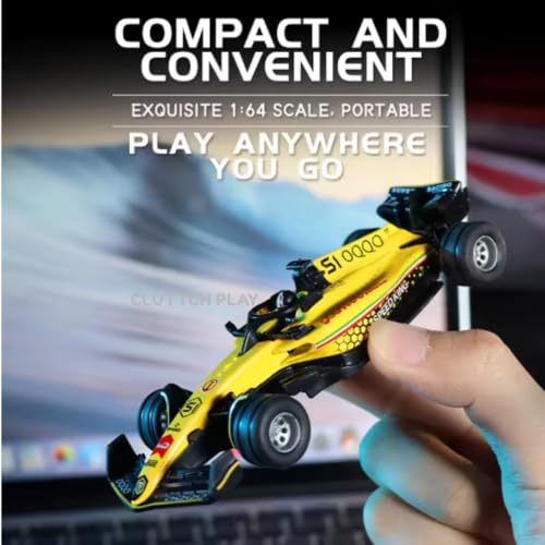 Image of Metal F1 Mini RC Racing Car 1:64 Die cast with App Control LED Lights|2.4GHz Remote Control Car | 3 Speed Adjustable USB Rechargeable Alloy for Kids & Adults Indoor & Outdoor(Metal F1 Mini RC)