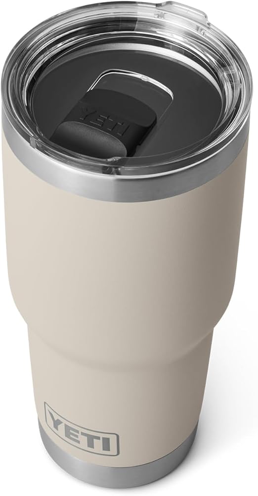 YETI Rambler 30 oz Tumbler, Stainless Steel, Vacuum Insulated with MagSlider Lid, Cape Taupe