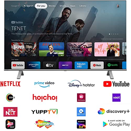Image of Toshiba 139 cm (55 inches) Bezelless Series 4K Ultra HD Smart LED Google TV 55C350LP (Black)