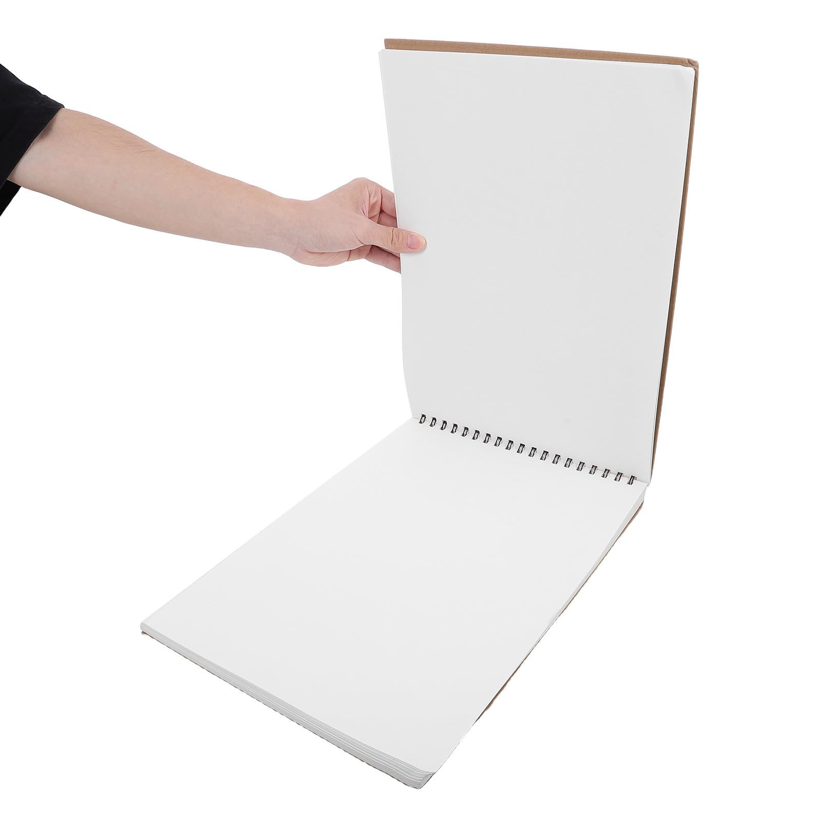 MAJORMENCH 60 Hojas Cuaderno de Dibujo Negro Tapa Dura y Espiral, 60 Hojas