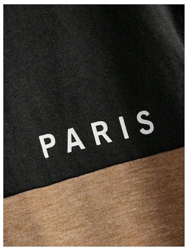 Verdusa Boy's Color Block T Shirt Letter Print Short Sleeve Summer Graphic Tees4