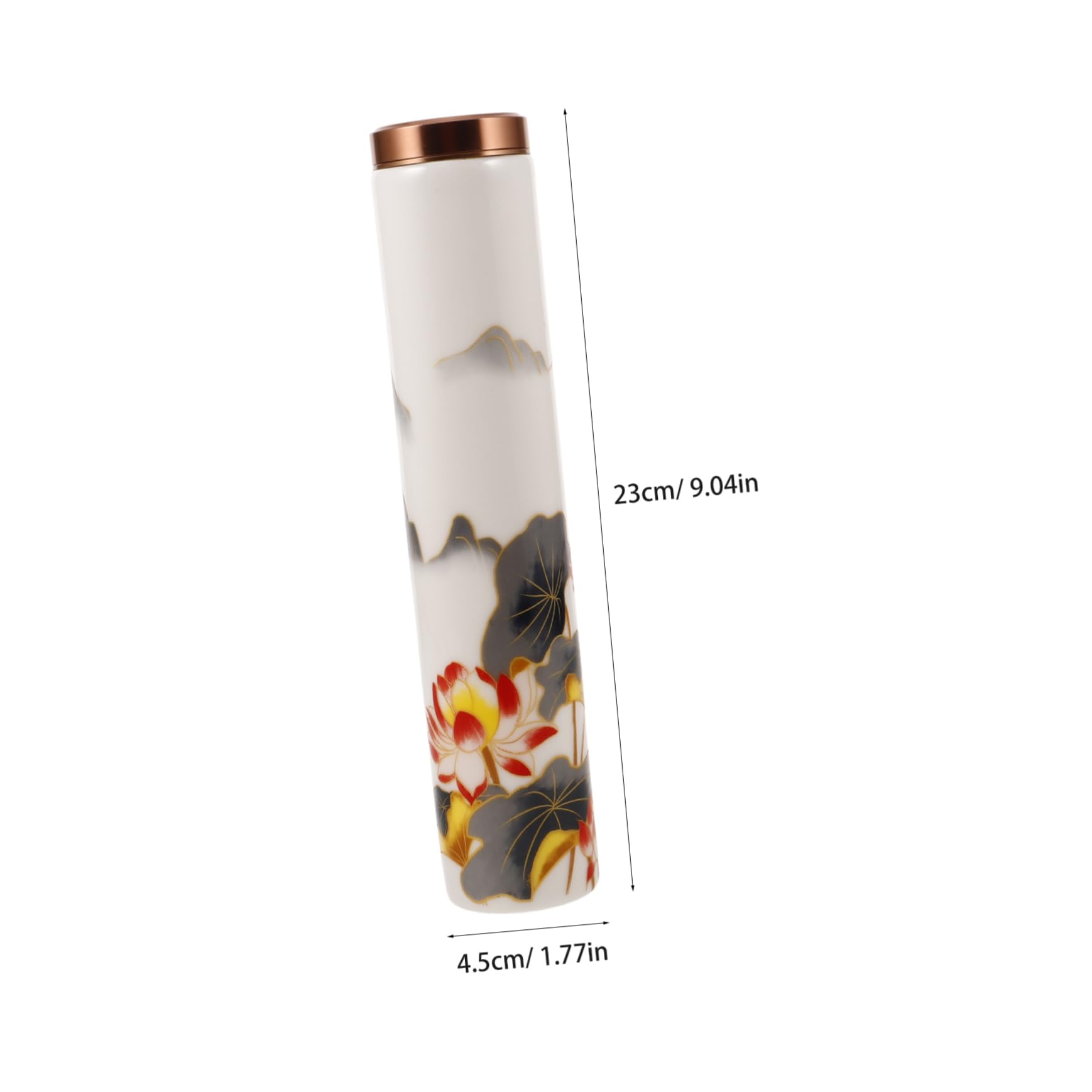 Tubo Portaincenso in Ceramica per Bastoncini, Leggero e Portatile | Contenitore Sigillato, Uso Casa e Viaggio, Finitura senza Sbavature, Formato Compatto