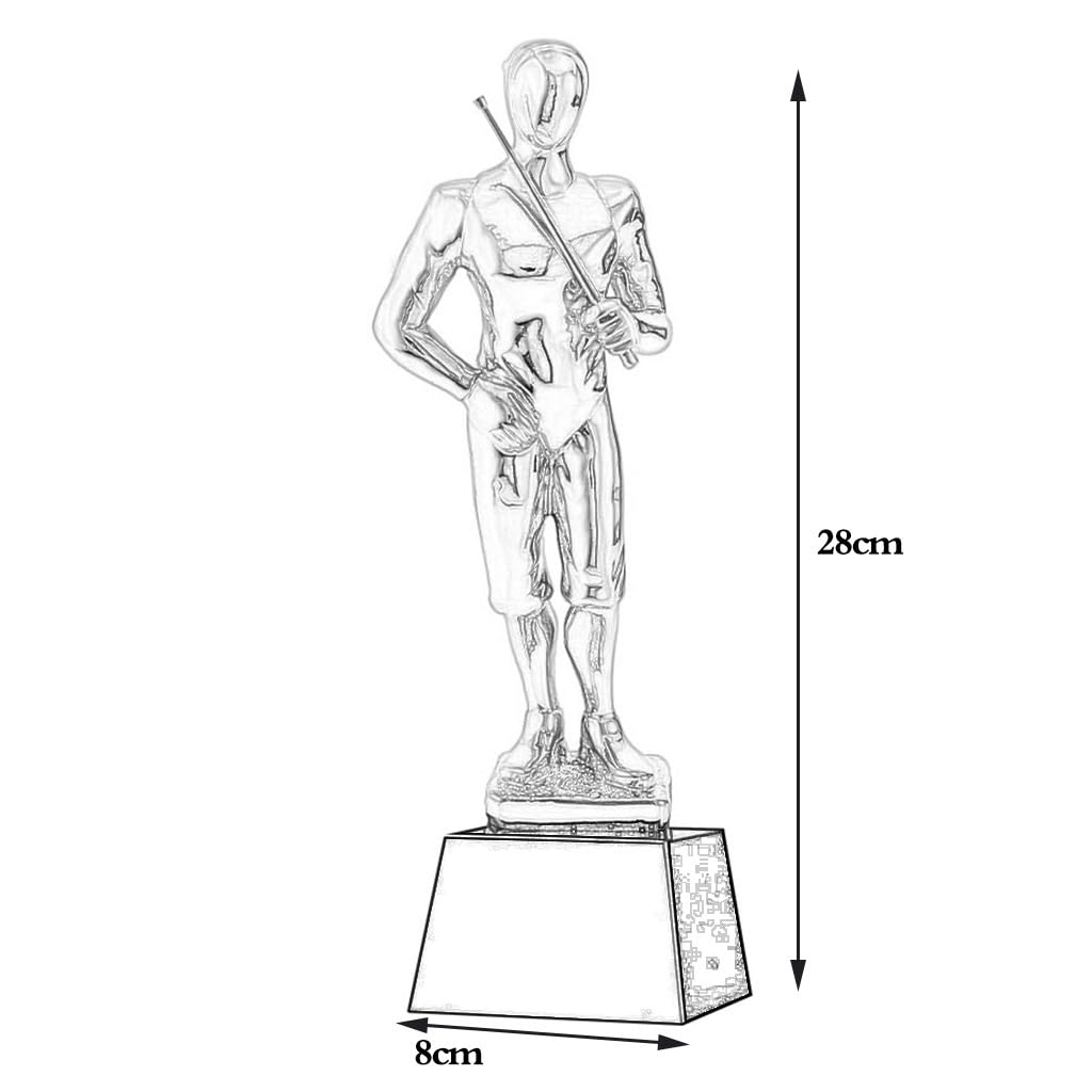 Trofeos, medallas y premios Trofeo del Premio del Concurso De Eventos De Esgrima Regalos De Premios De Esgrima para Niños. Trofeo Grabado De Honor. Trofeos De Oro, Plata Y Bronce. (Color : Copper, S
