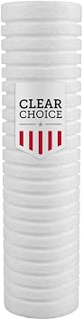 Clear Choice 10x2.50" 5 Micron Sediment Filter 10" RO 1-Pk Cartridge | 5 Micron sediment water filter cartridge, 10x2.50", replacement for 10" RO systems; easy install; long-lasting; high capacity