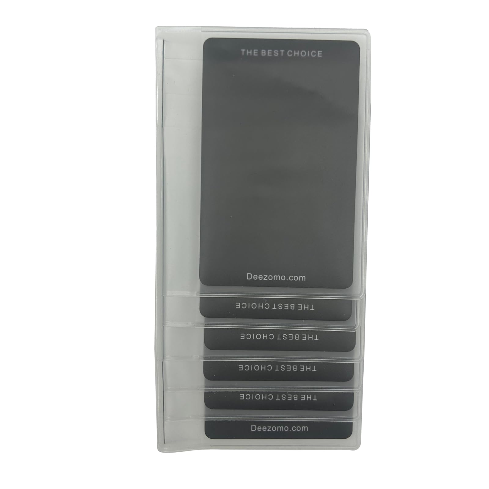 DEEZOMO Set of 2 Plastic Wallet Insert for Credit Card, Men Wallets Trifold Vinyl Credit Card Sleeves Holder (Checkbook 6 Page)